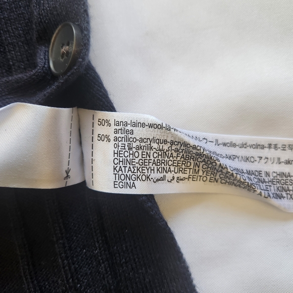 ZARA Black Ribbed Merino Wool Turtleneck NWT S Dark Academia - Picture 13 of 14